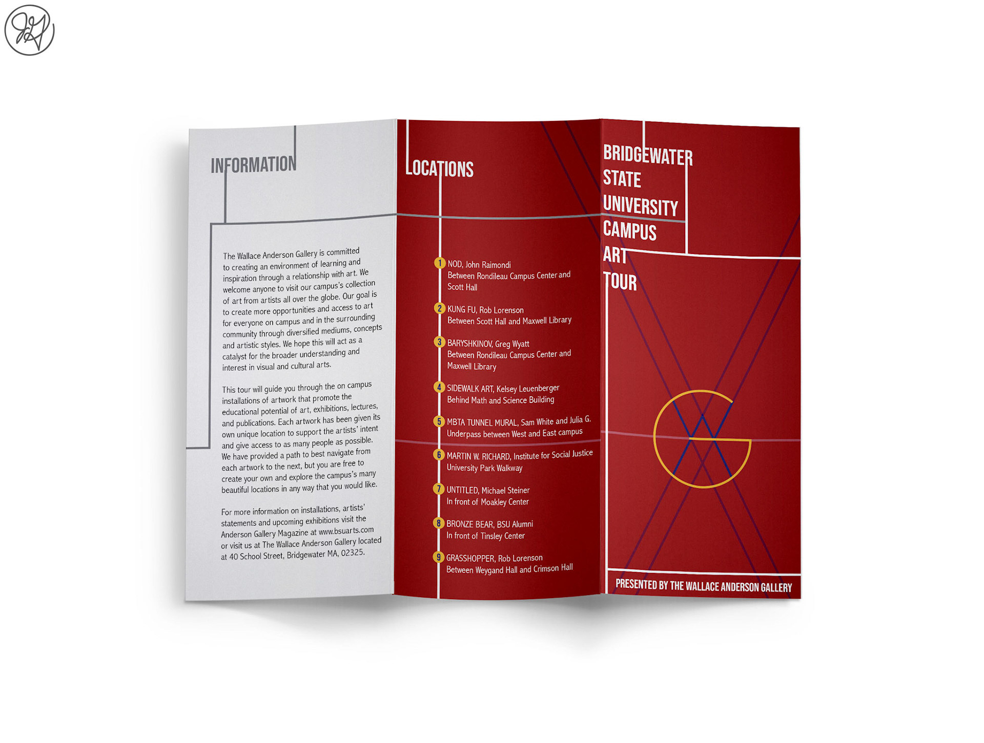 Wallace Anderson Gallery Walking Art Tour Brochure