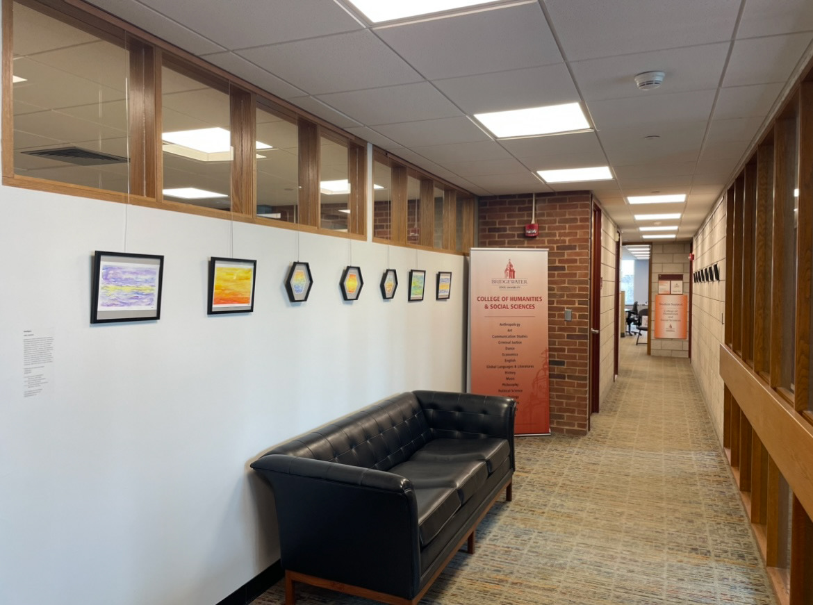 Watercolor Installation BSU Current- Bridgewater, MA