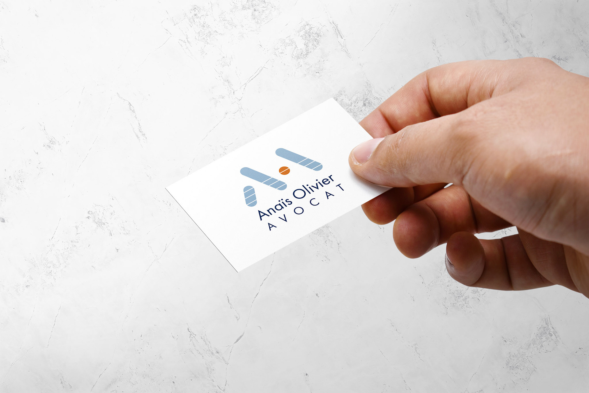 Conception et réalisation du logo de Anaïs Olivier, avocate à à Lyon
