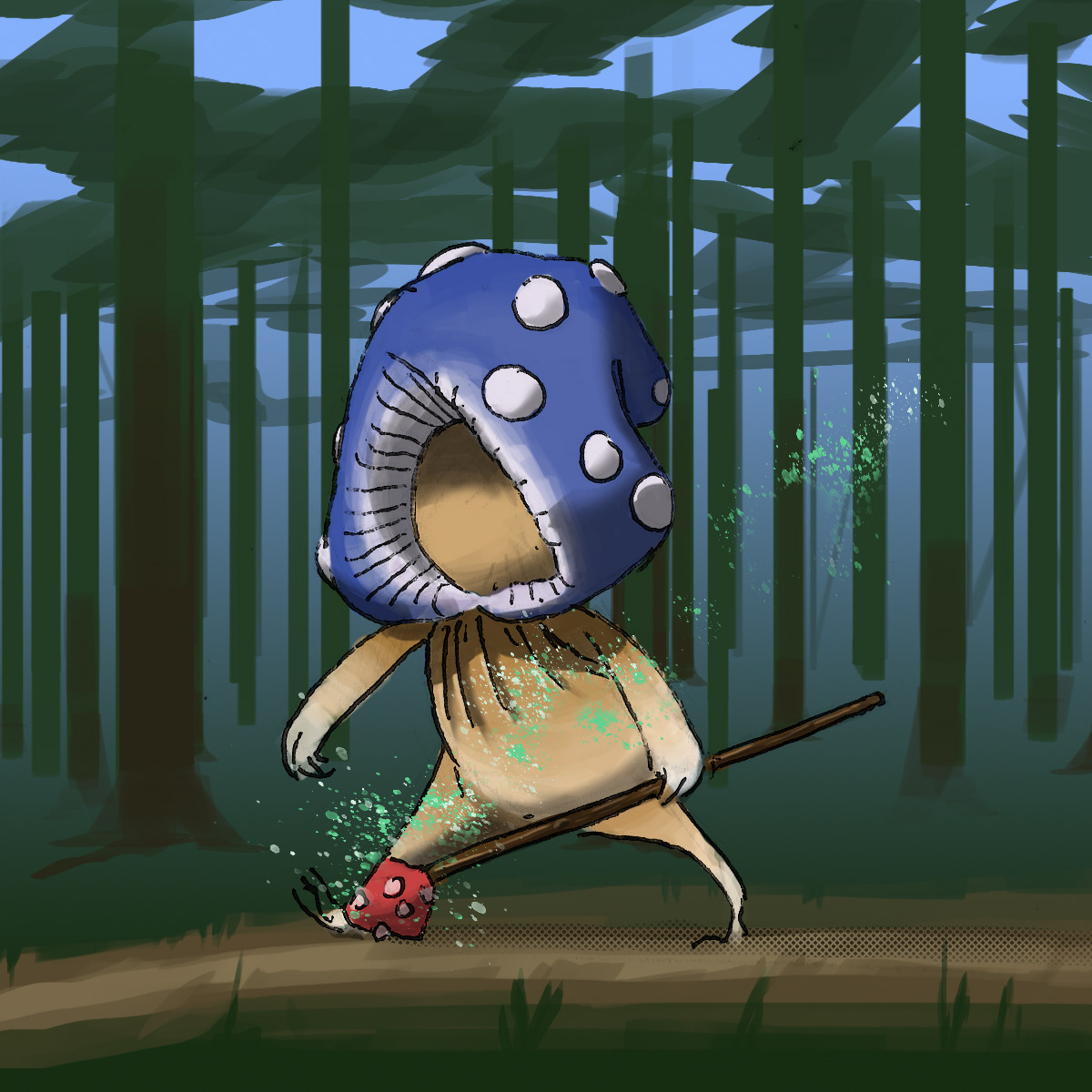 A Mushrump wizard (D&D)