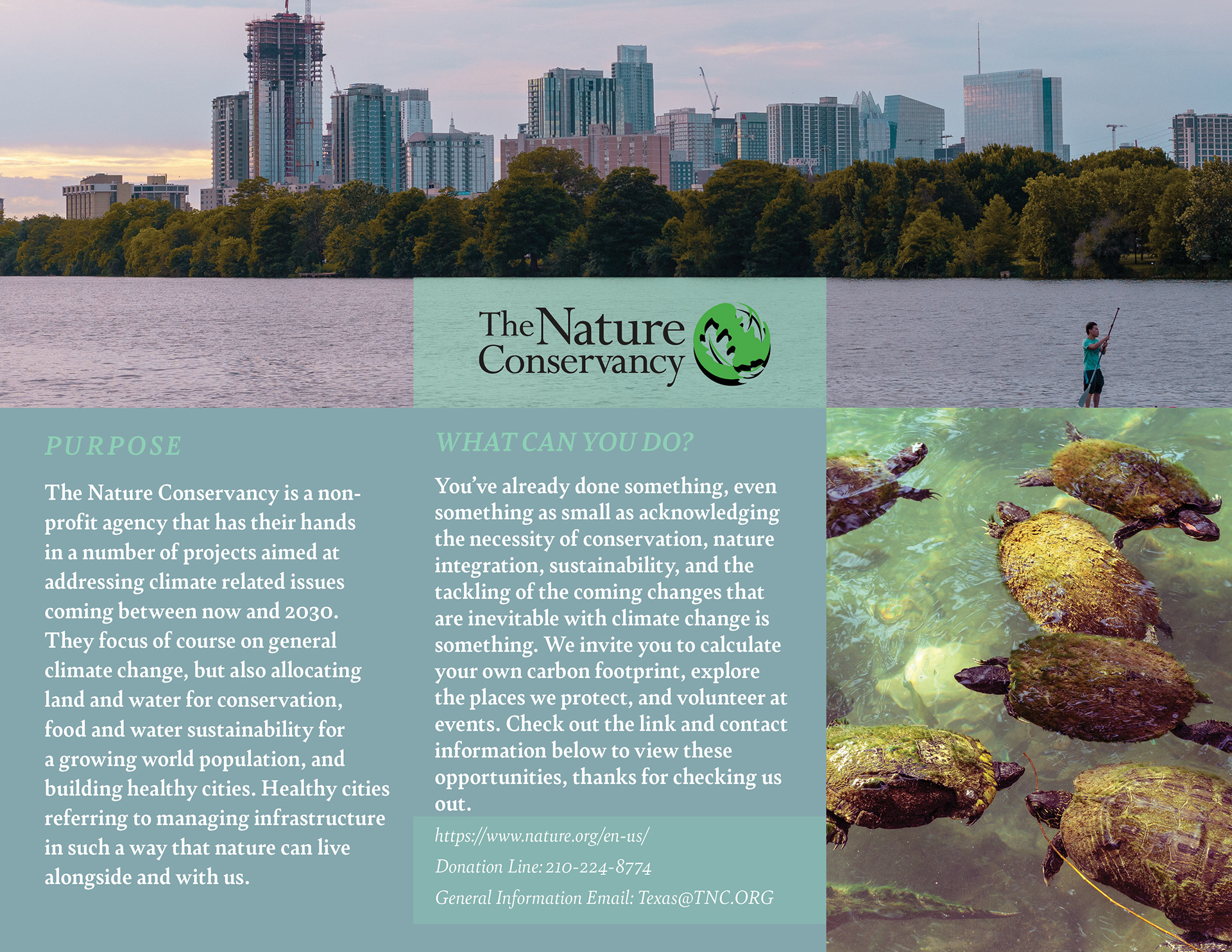 Nature Conservancy Trifold Inside, 2022, Unprompted