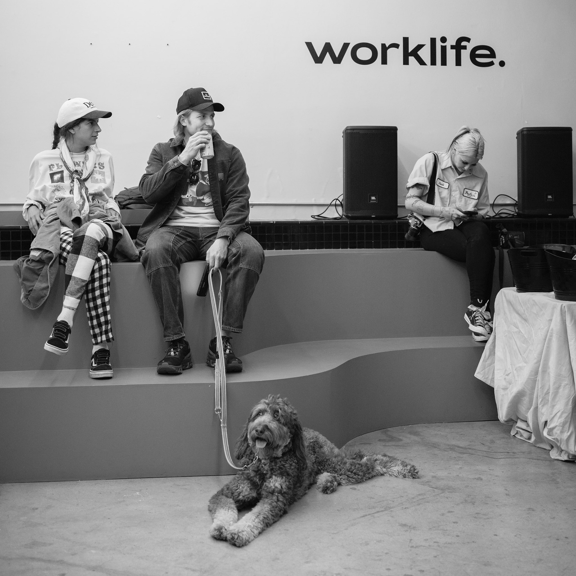 jakeypedro x worklife exhibit opening night. 2024