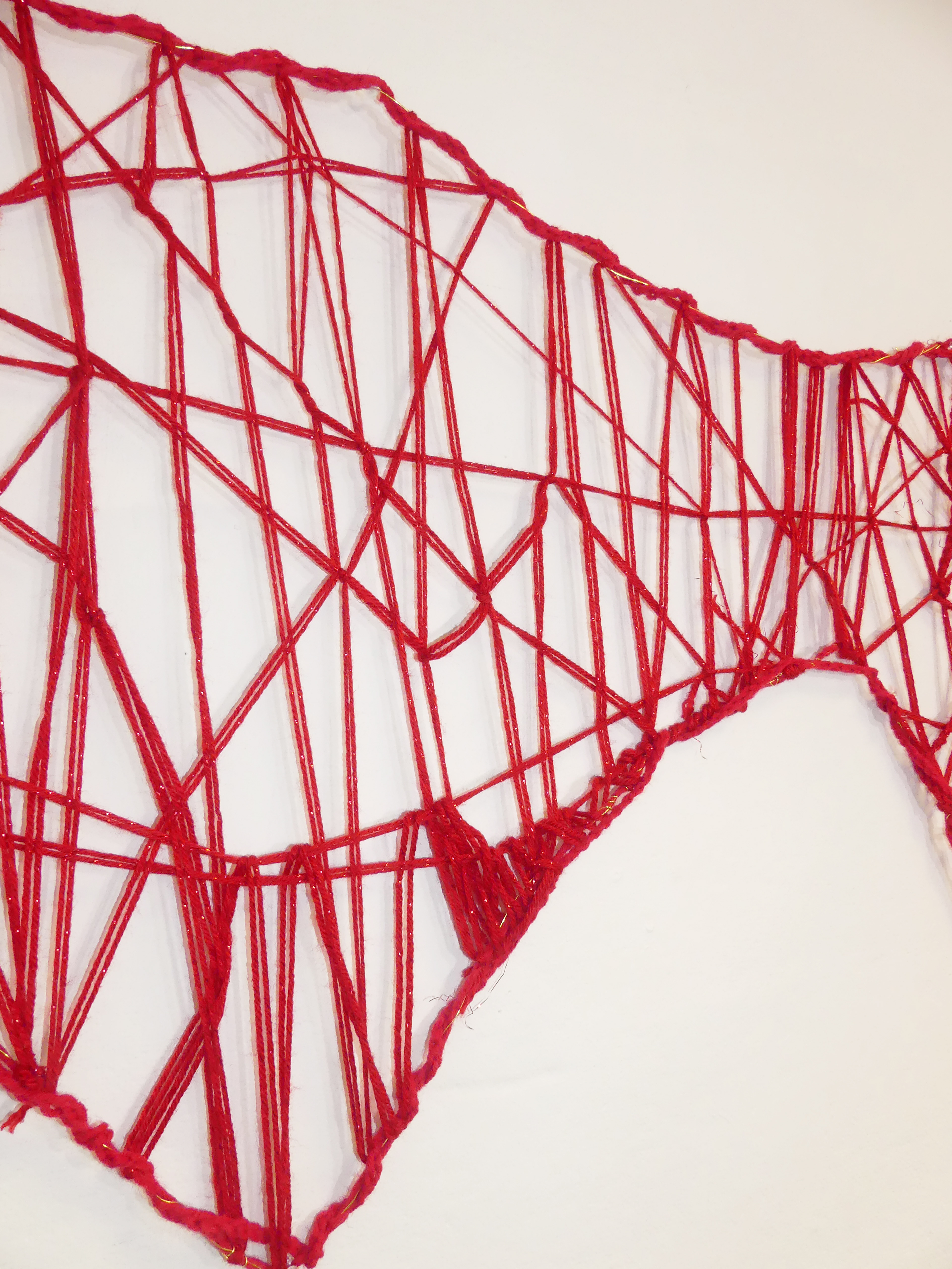 Kameo Chambers, MUMA, 2023, Crochet and Wire Soft Sculpture, 67.5 in x 96 in (detailed view)