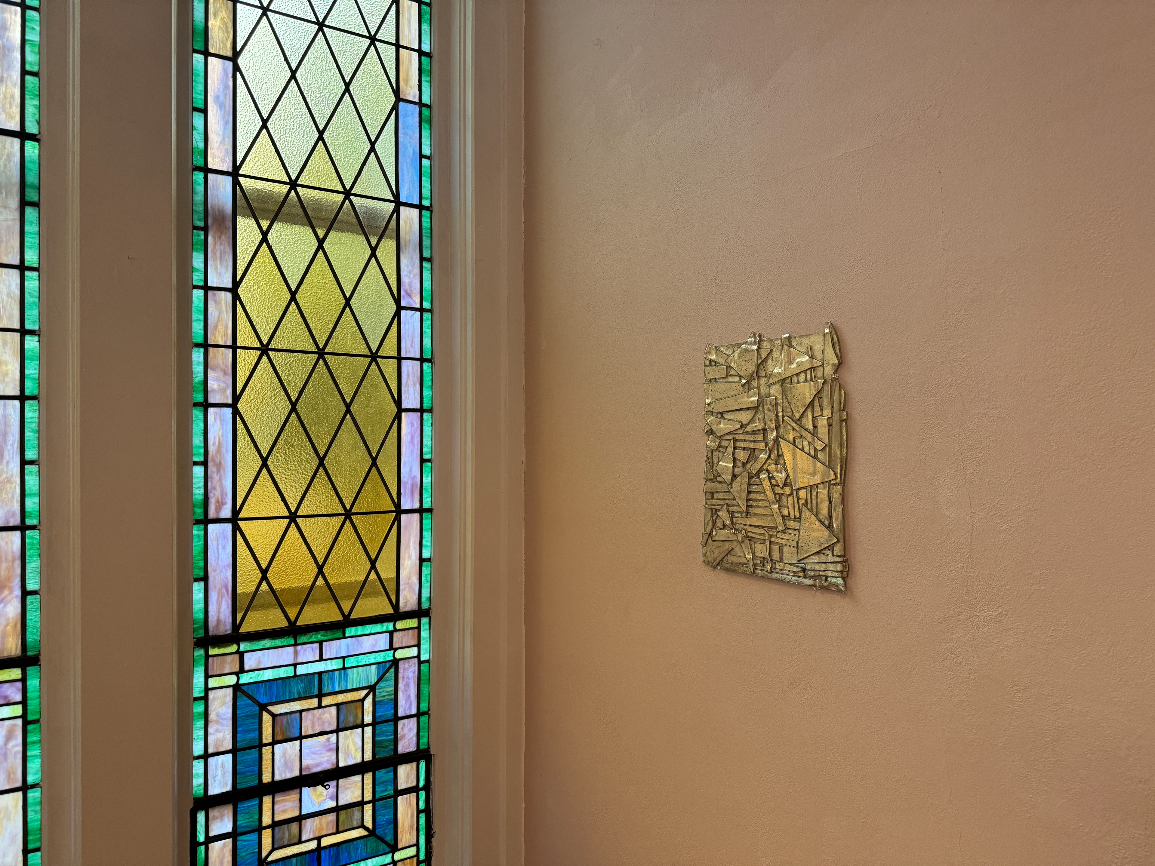 Kameo Chambers, There's Nothing New Under the Sun, 2024, Kilnformed Glass, 15 in x 20 in