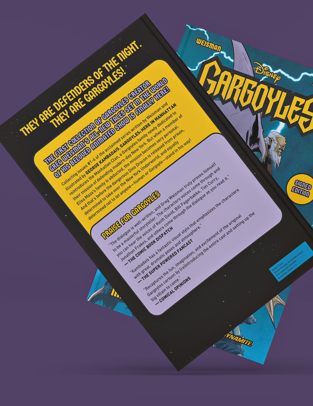 Disney Gargoyles: Here in Manhattan back cover