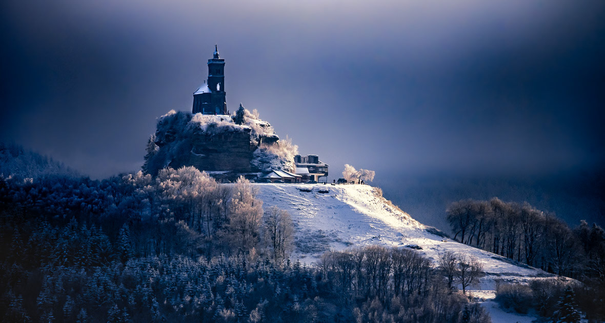 Le rocher de Dabo : sensations hivernales