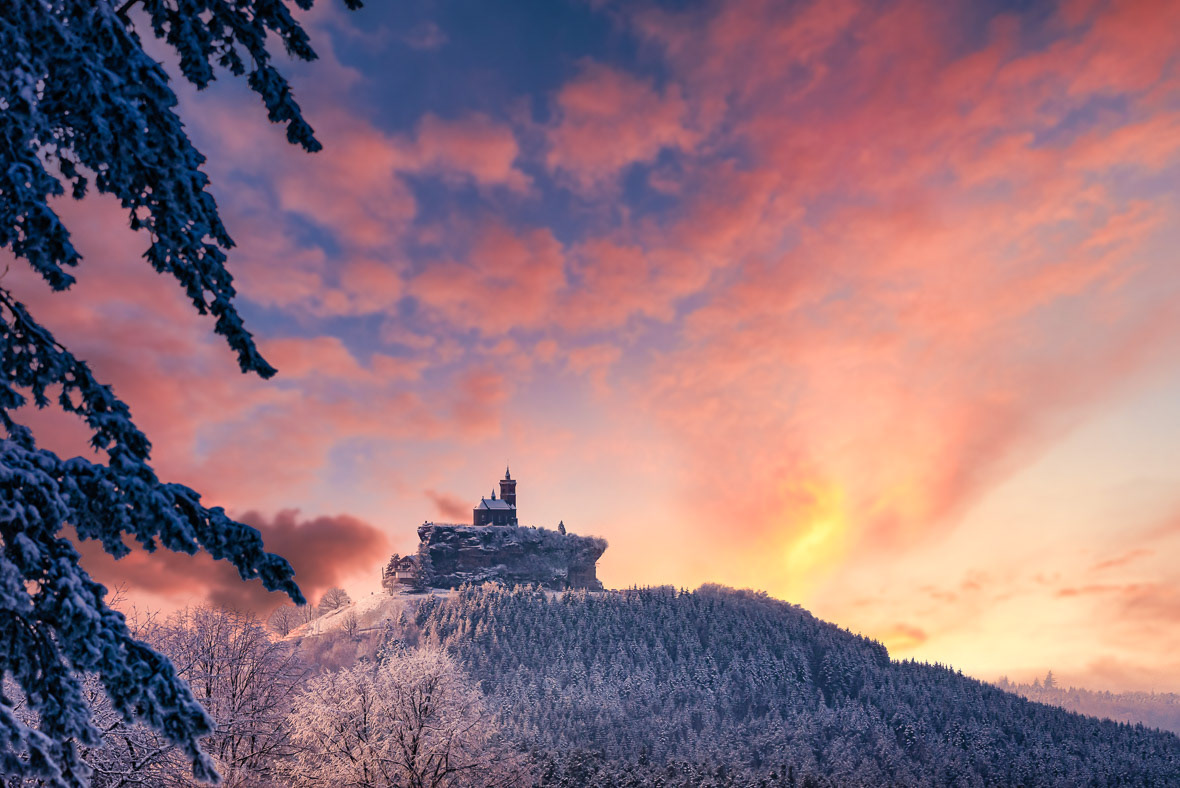 Le rocher de Dabo : sensations hivernales