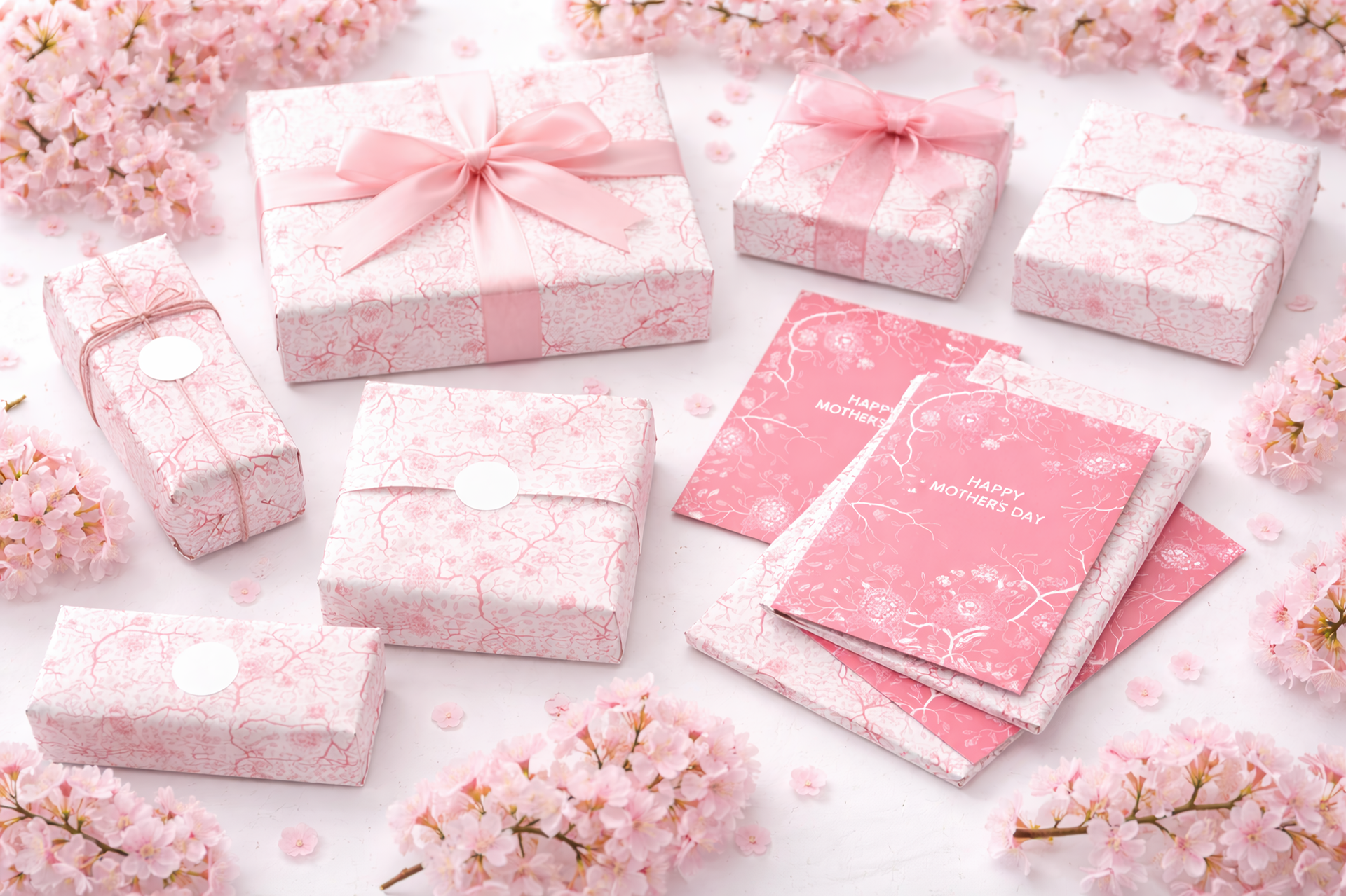 Mother's Day collection - tissue paper and greeting card