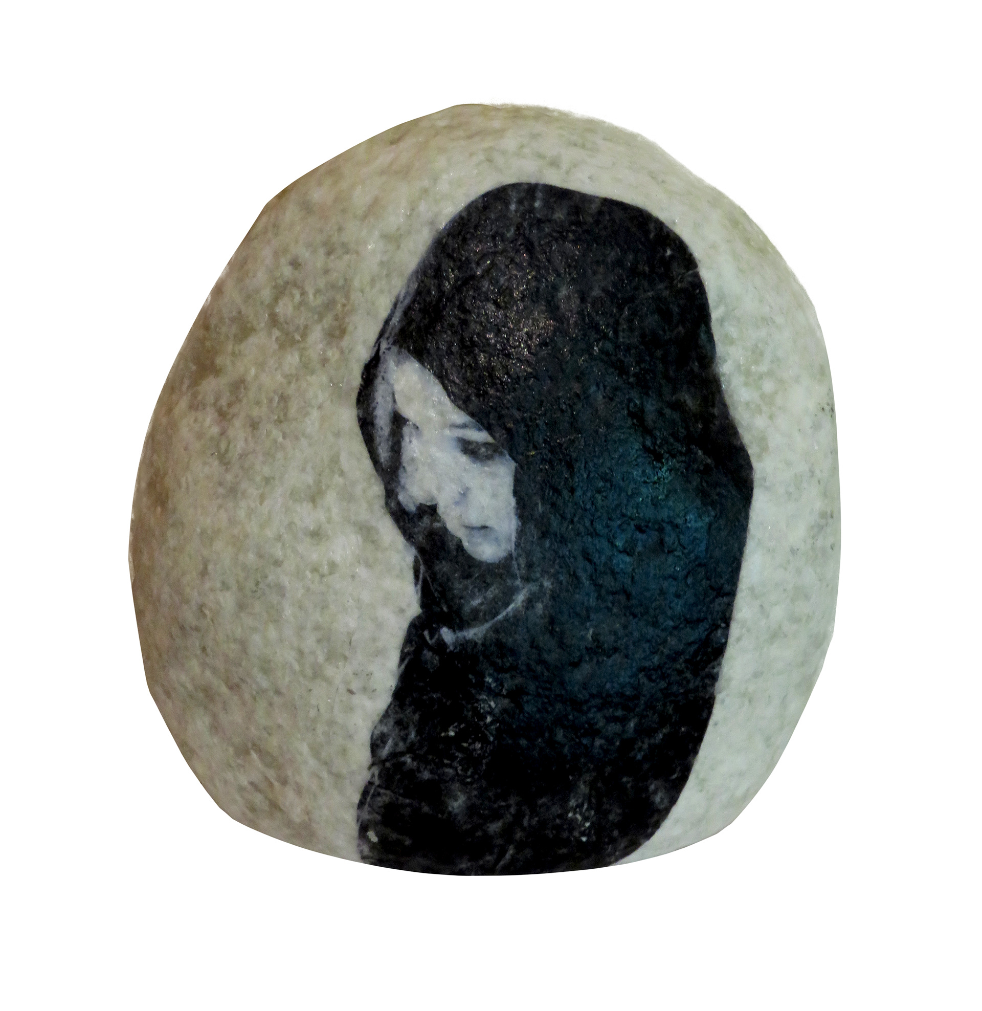 John 8:7 (series), 2019, Printed Stone 19 x 15 cm