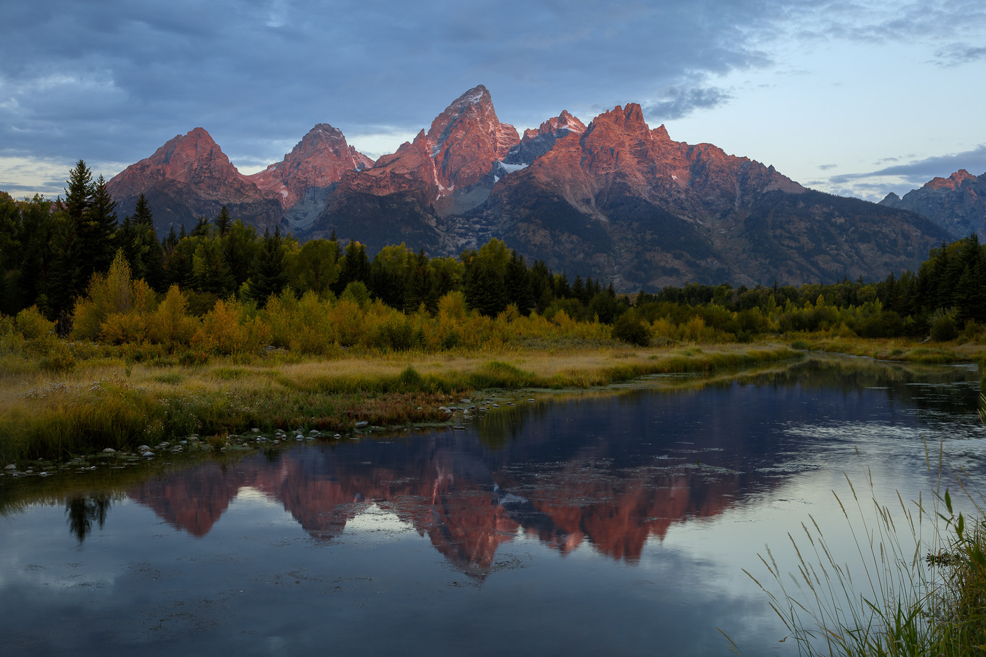 Morning Glow Tetons