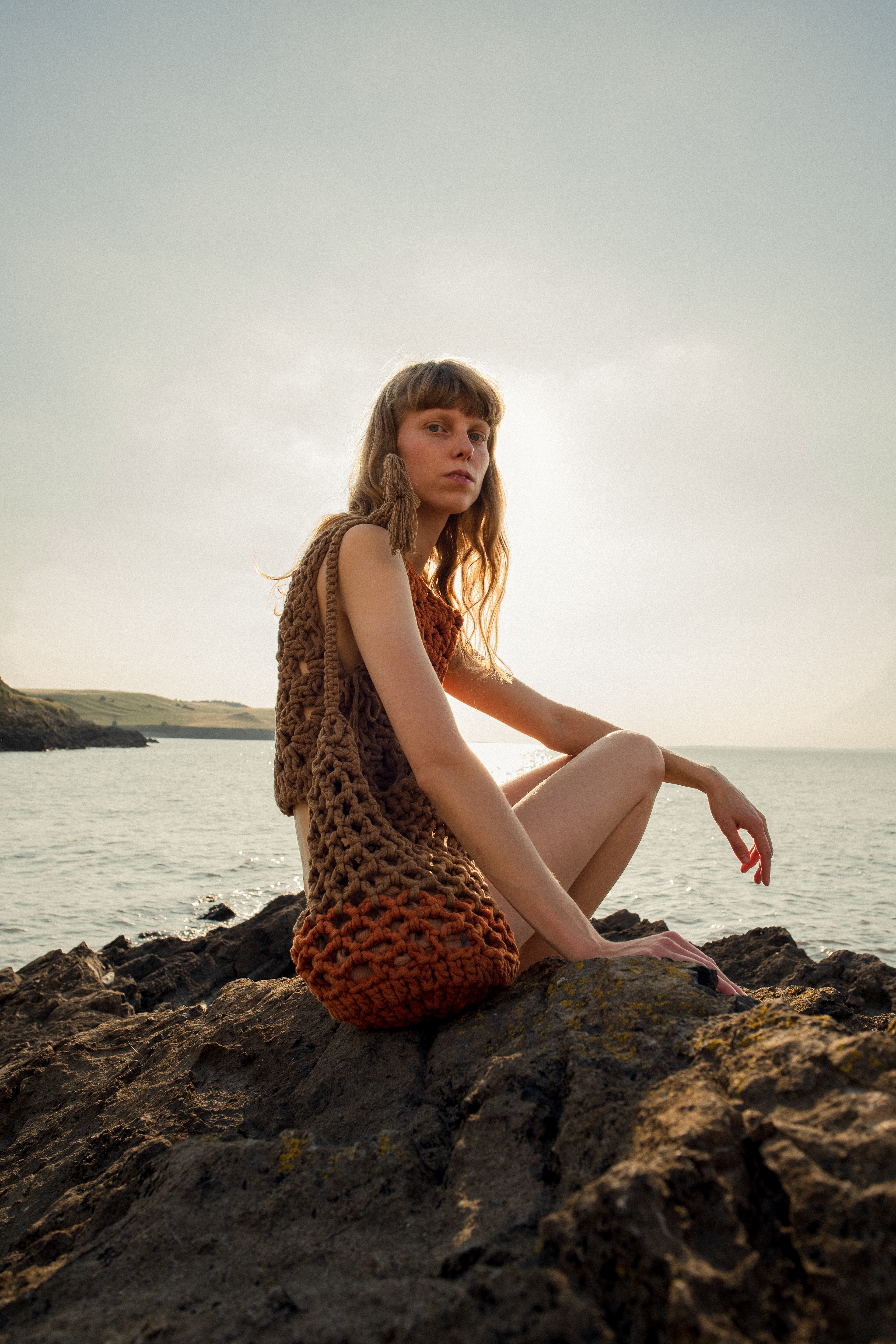 Viola vest | Grapefruit bag