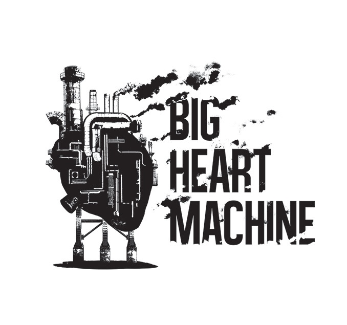 logo for Big Heart Machine, composer and multi-instrumentalist Brian Krock’s 18-piece big band