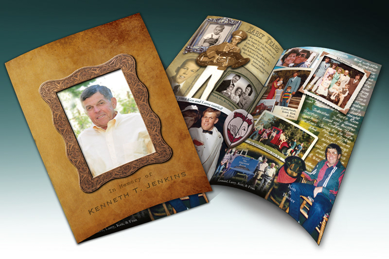 Bifold, 2 sided, memorial