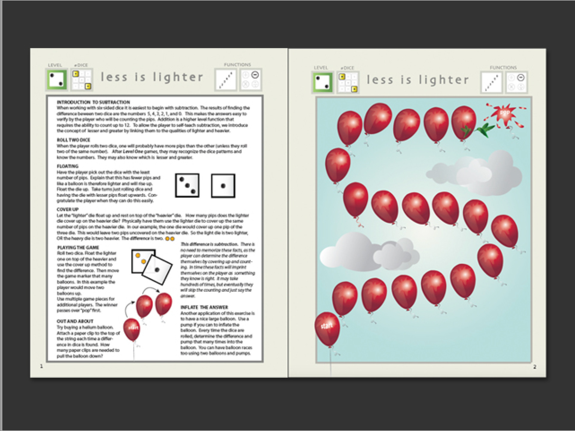 Math Games - Illustration and Layout