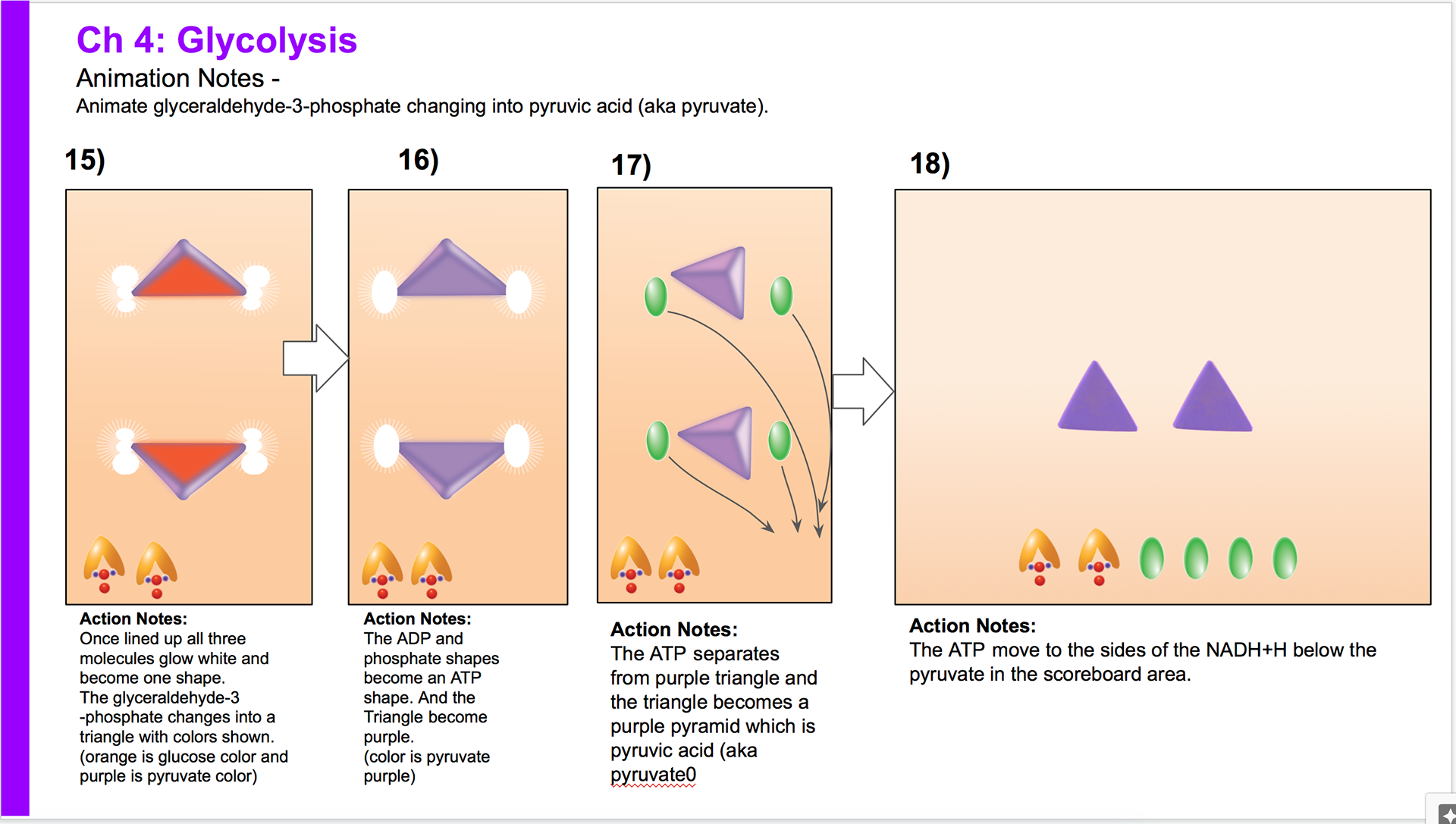 Final steps of glycolysis to pyruvate.