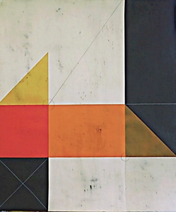  Bridge, acrylic on paper, 40x35, 2023