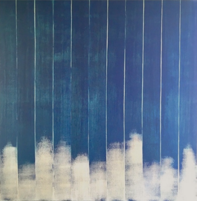 Aether, acrylic on canvas, 48x48, 2021