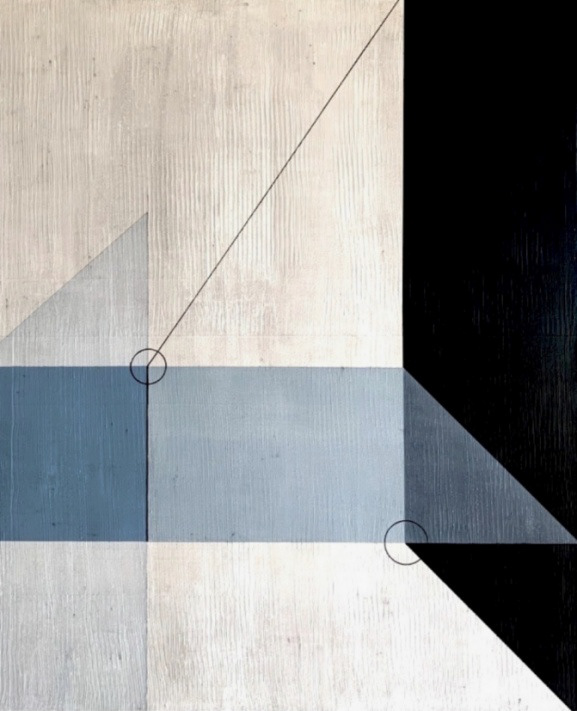  Bridge, version 5, acrylic on canvas, 37.5x31, 2024