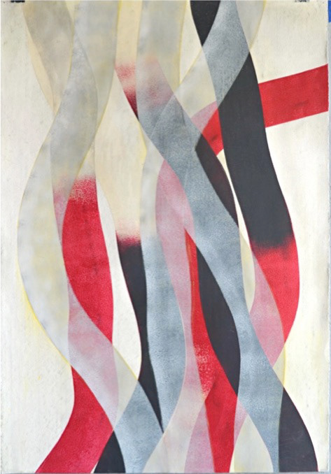 Regeneration #53, acrylic on paper, 44x30