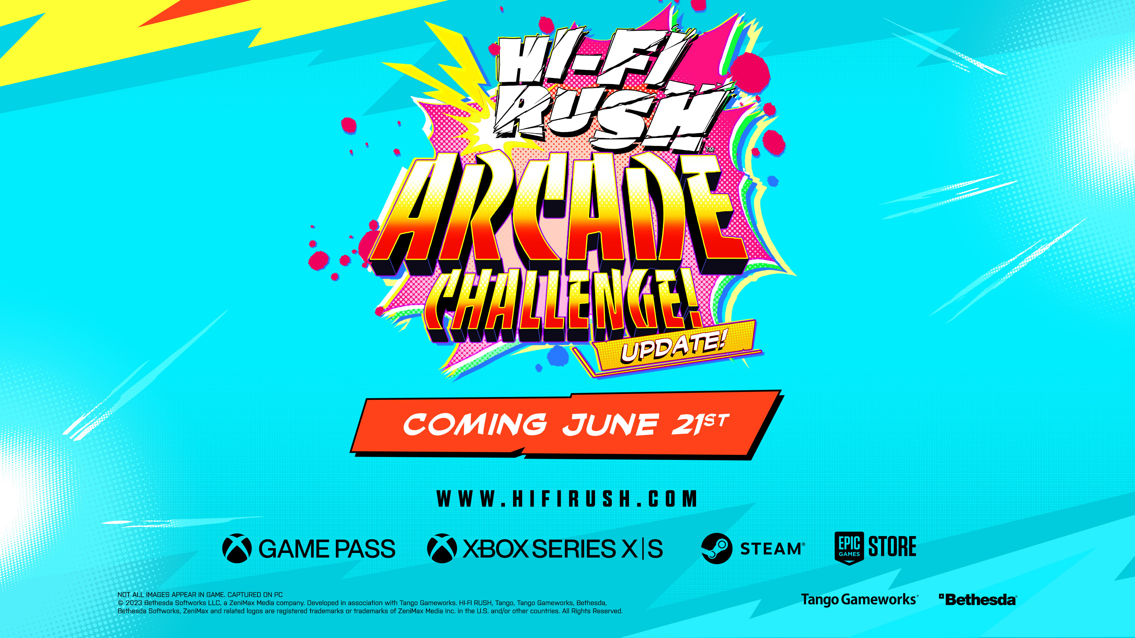 Hi-Fi Rush Arcade Challenge Update Endcard for Trailer