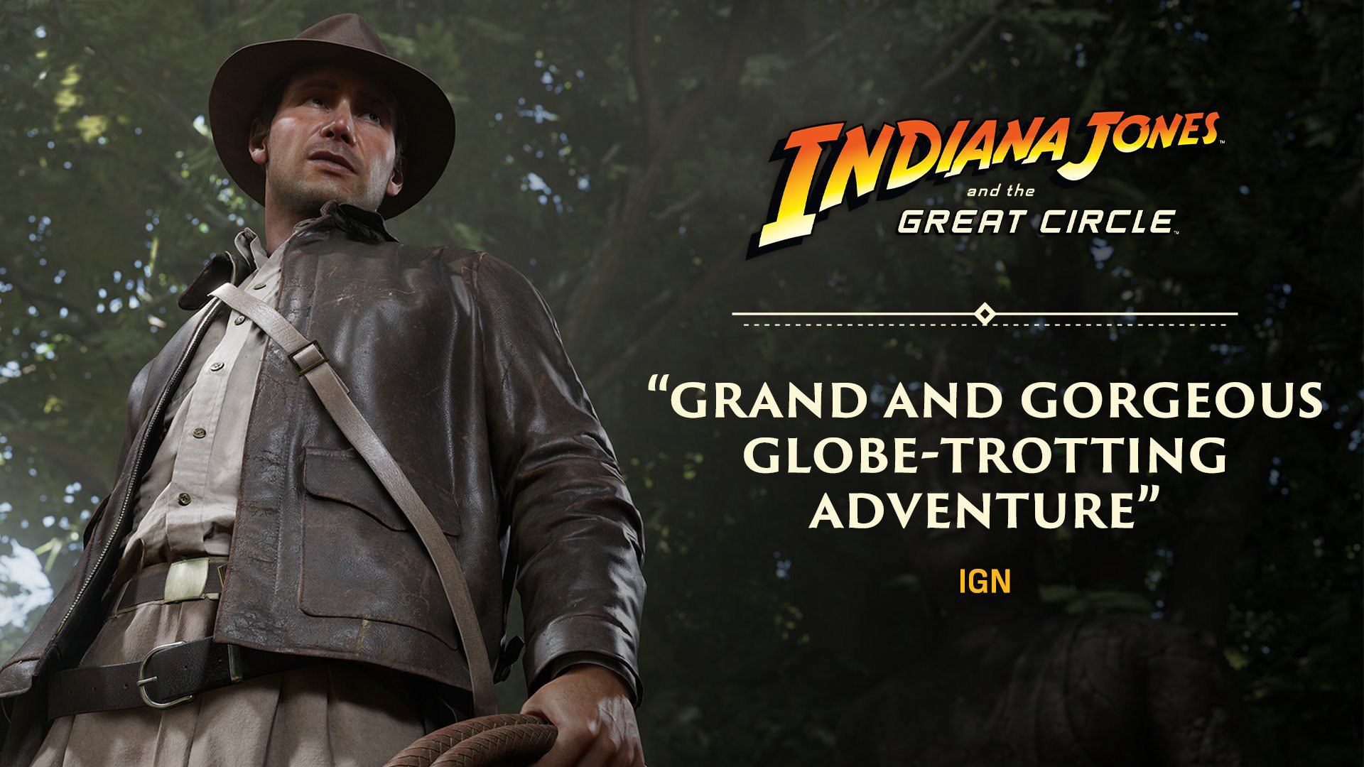 Indiana Jones and the Great Circle Review Quote Graphic Template for Social Media