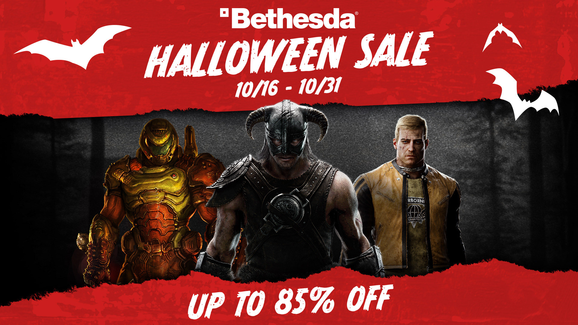 Bethesda Halloween Sale Advertisement for Nintendo Switch