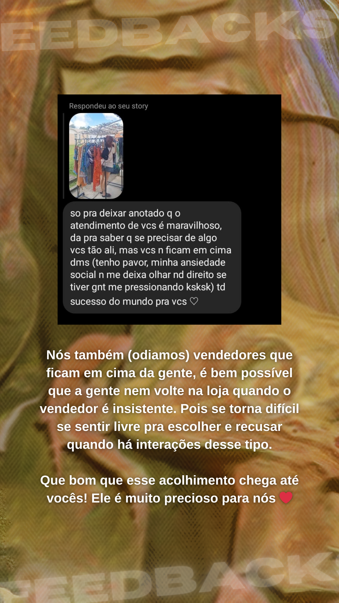 Story de provas sociais