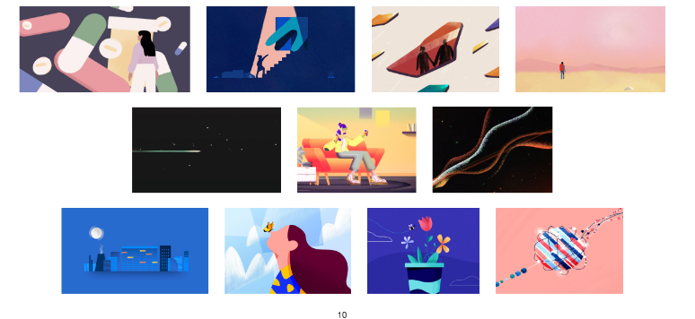 Style Moodboard we developed for the story