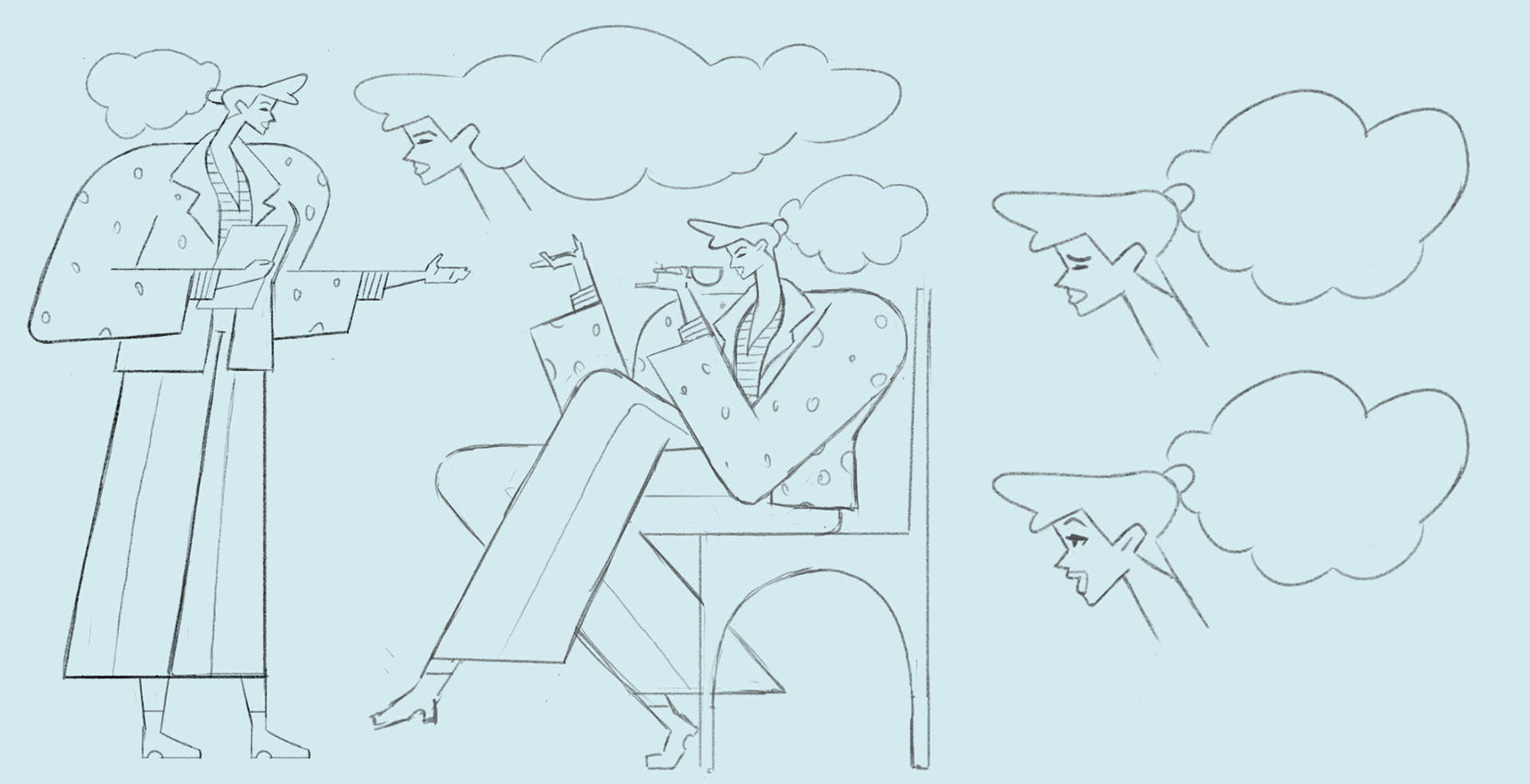 Character design later sketches