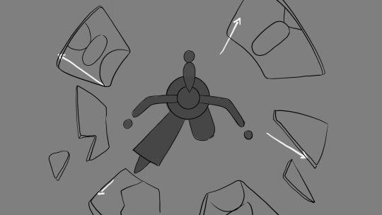 Storyboard shots by Geraldin Vergara