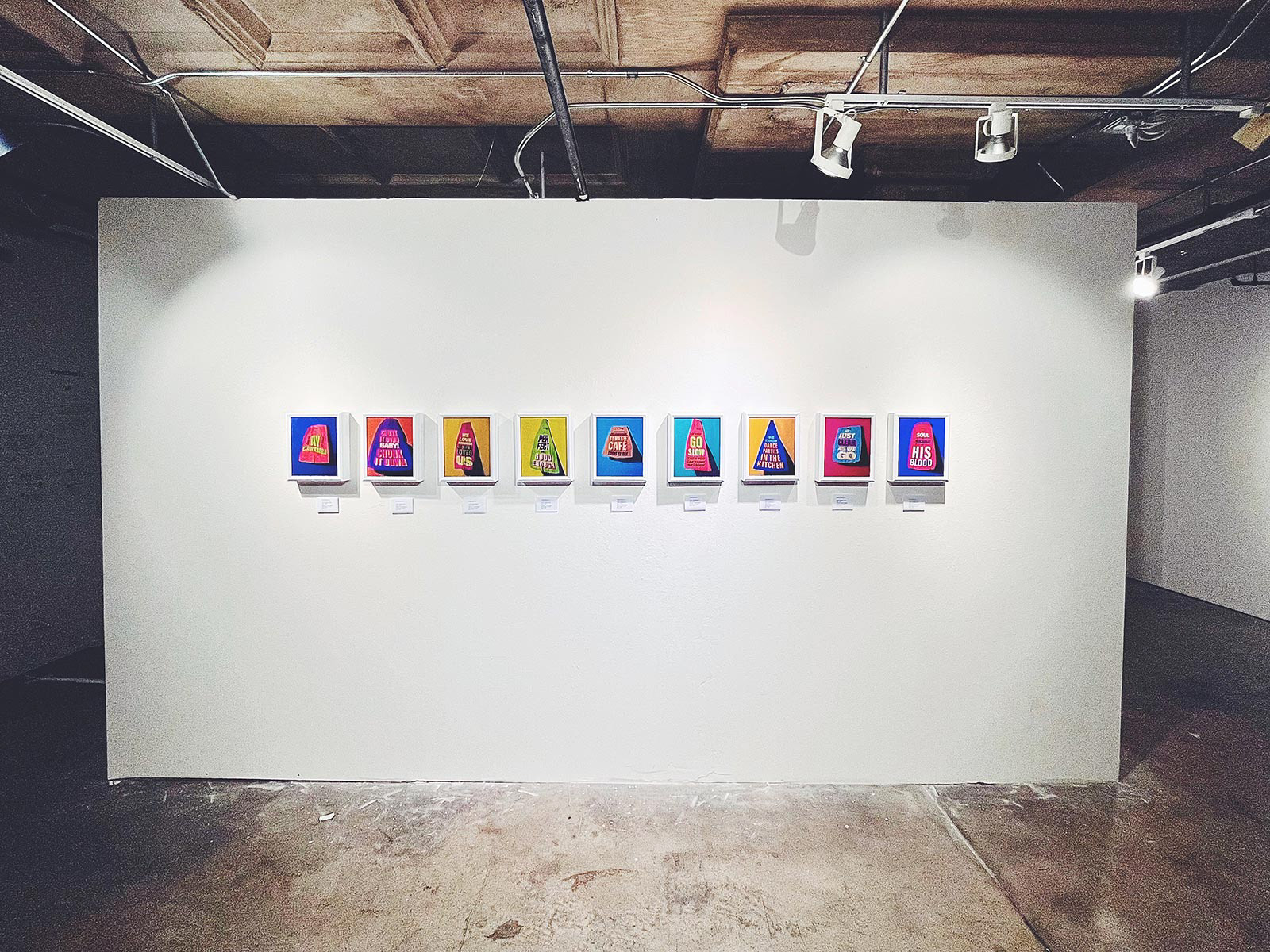 Installation view at Progress Gallery in Pomona, CA.
