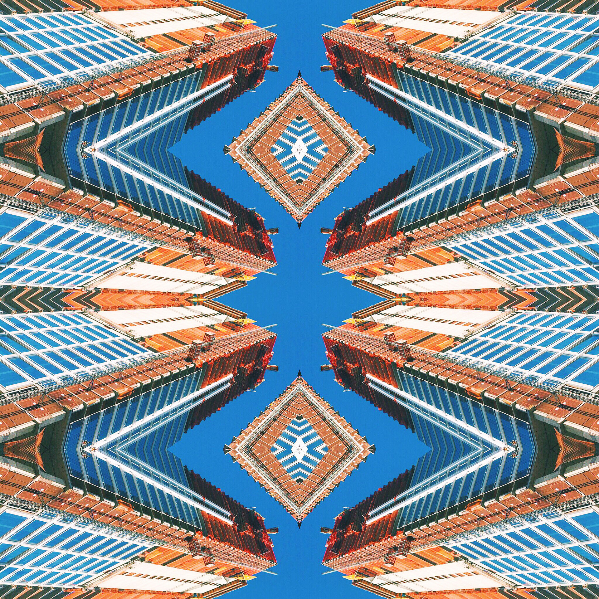 Patchwork of skyscrapers