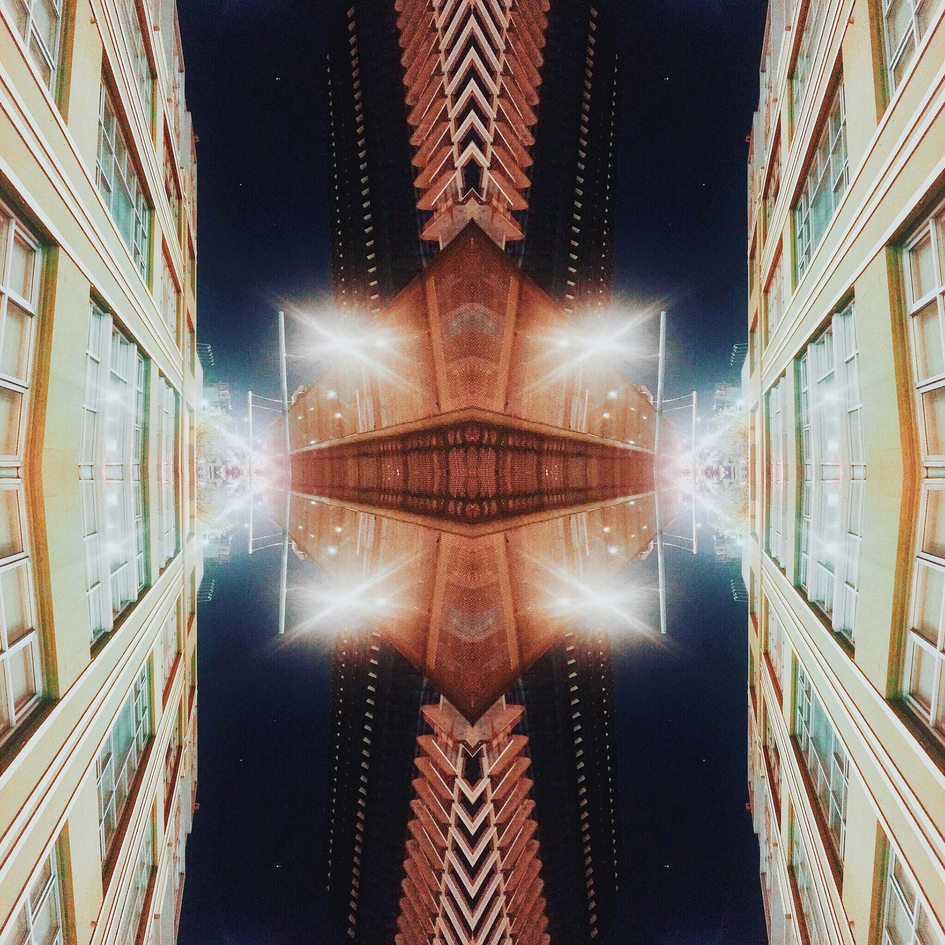 Patchwork of Los Angeles at night