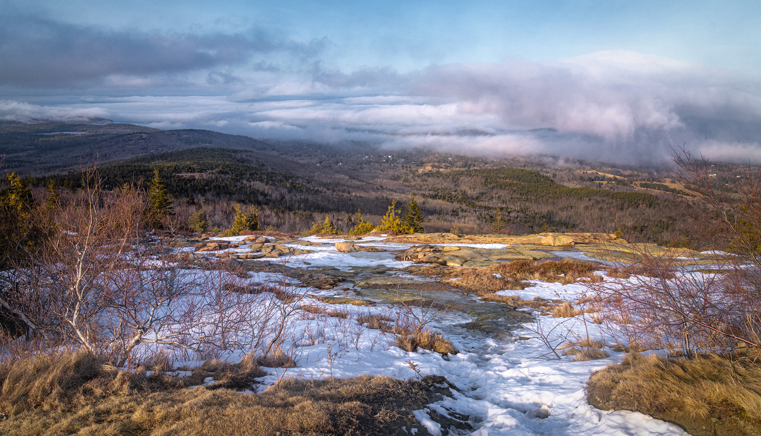 Sun getting low in the sky.