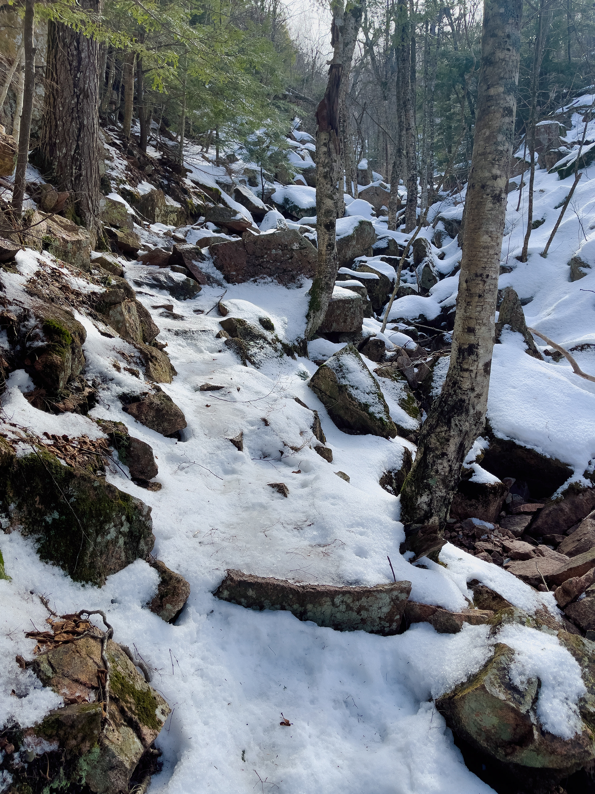 Nope, just more climbing.
