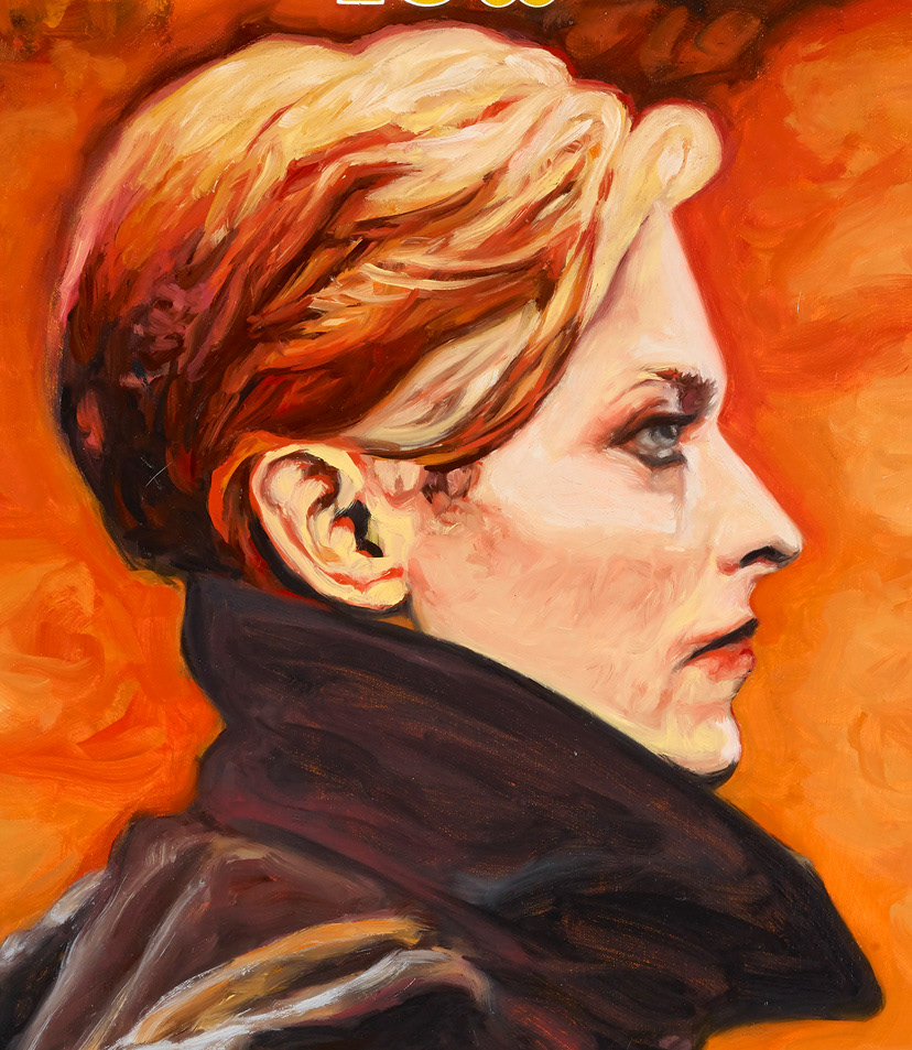 DETAIL Untitled Self-Portrait (A New Career In A New Town), 2016 /Oil and acrylic on linen/ 60 × 40 inches (approx. 152.4 × 101.6 cm)