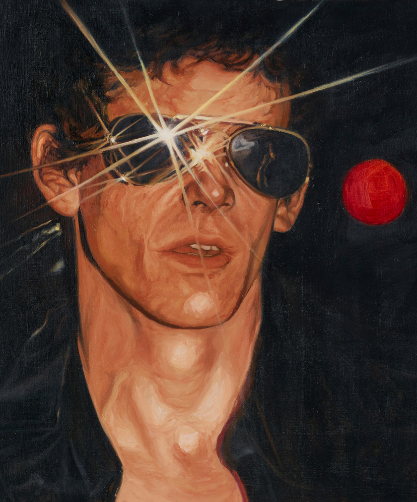 DETAIL Untitled Self-Portrait (Shooting Star), 2017 /Oil and acrylic on linen/ 60 × 40 inches (approx. 152.4 × 101.6 cm)