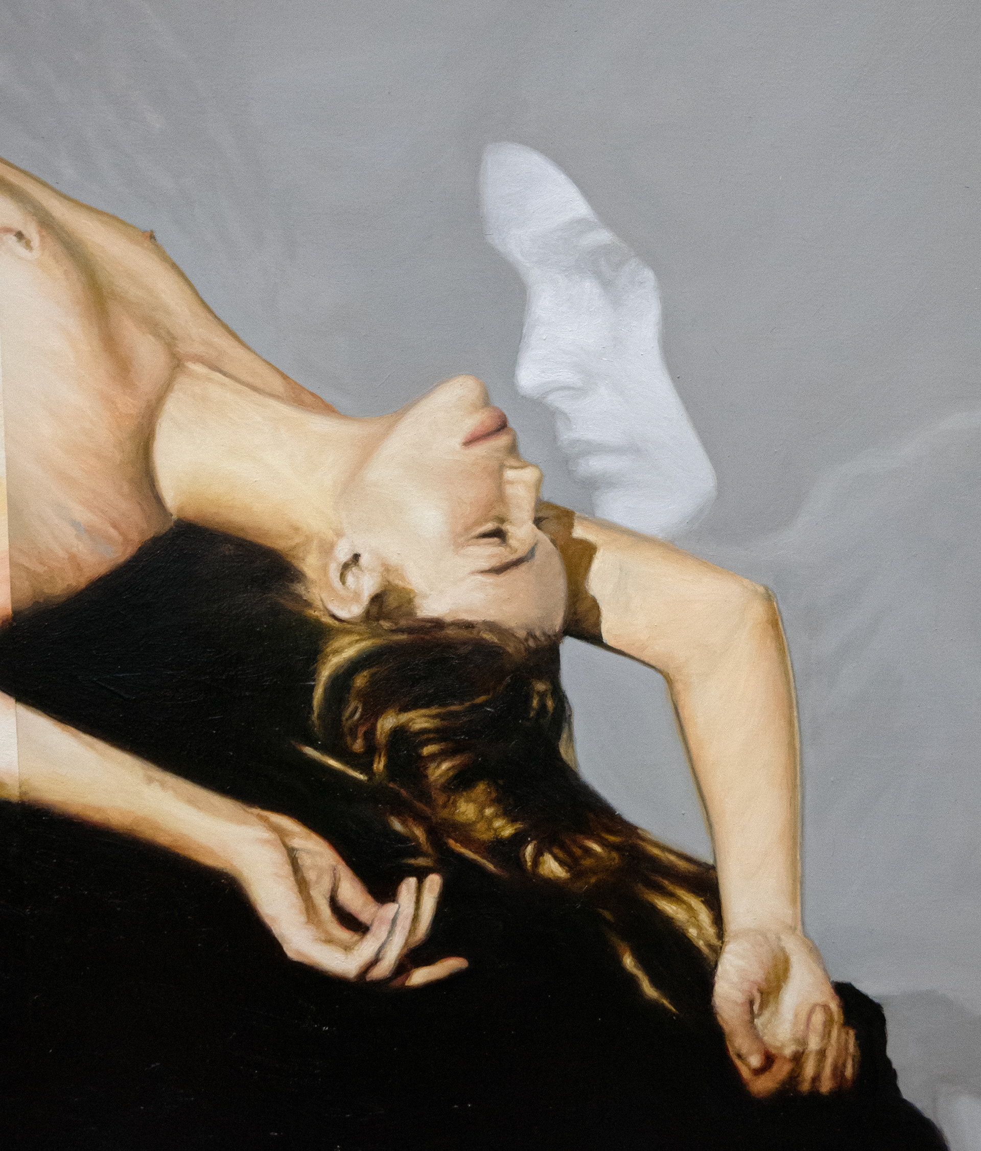 DETAIL - Daniel Kingery, The Sacrifice (Exquisite Corpse), 2021-22 Oil on linen, 67 x 101.5 inches (approx. 170.2 x 257.8 cm)