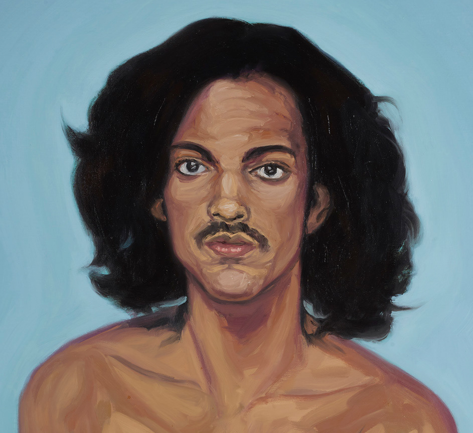 DETAIL Untitled Self-Portrait (Prince), 2015 /Oil and acrylic on linen/ 60 × 40 inches (approx. 152.4 × 101.6 cm)