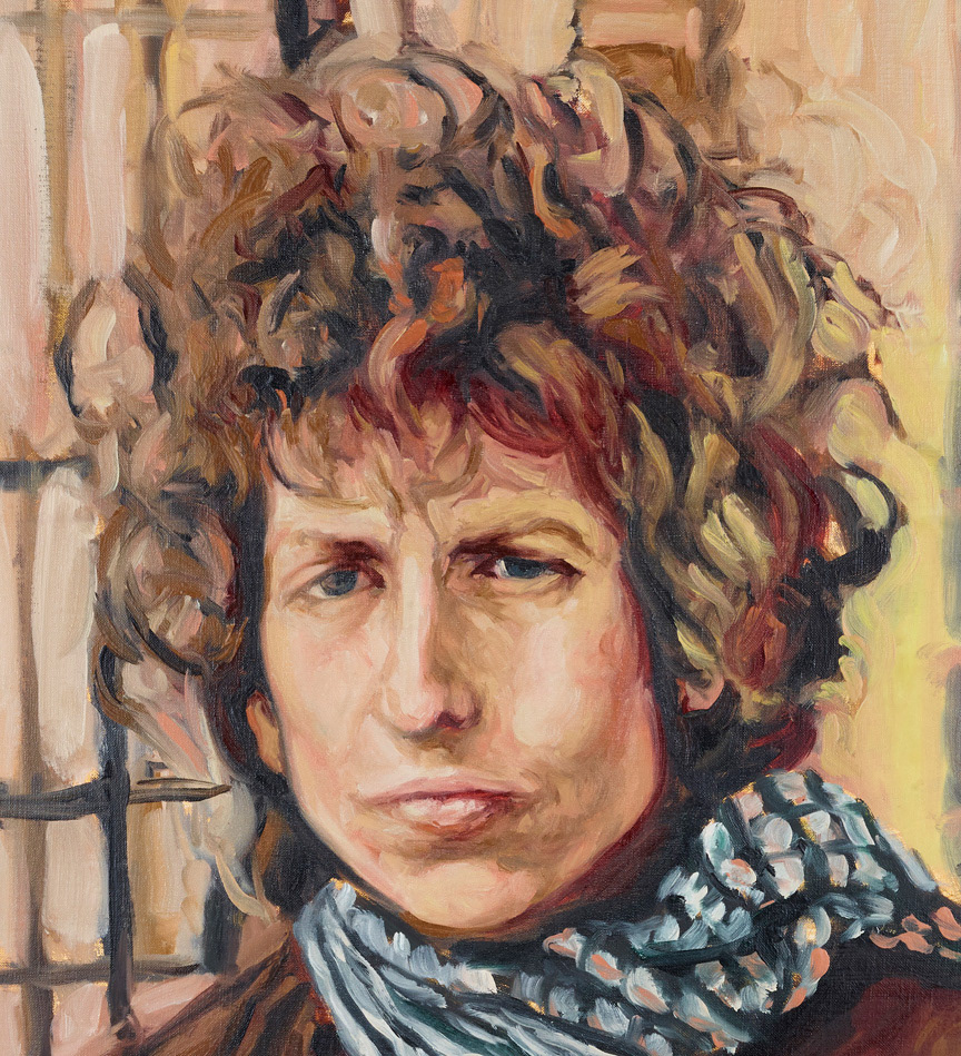 DETAIL Untitled Self-Portrait (Blonde on Blonde), 2017 /Oil and acrylic on linen/ 60 × 40 inches (approx. 152.4 × 101.6 cm)