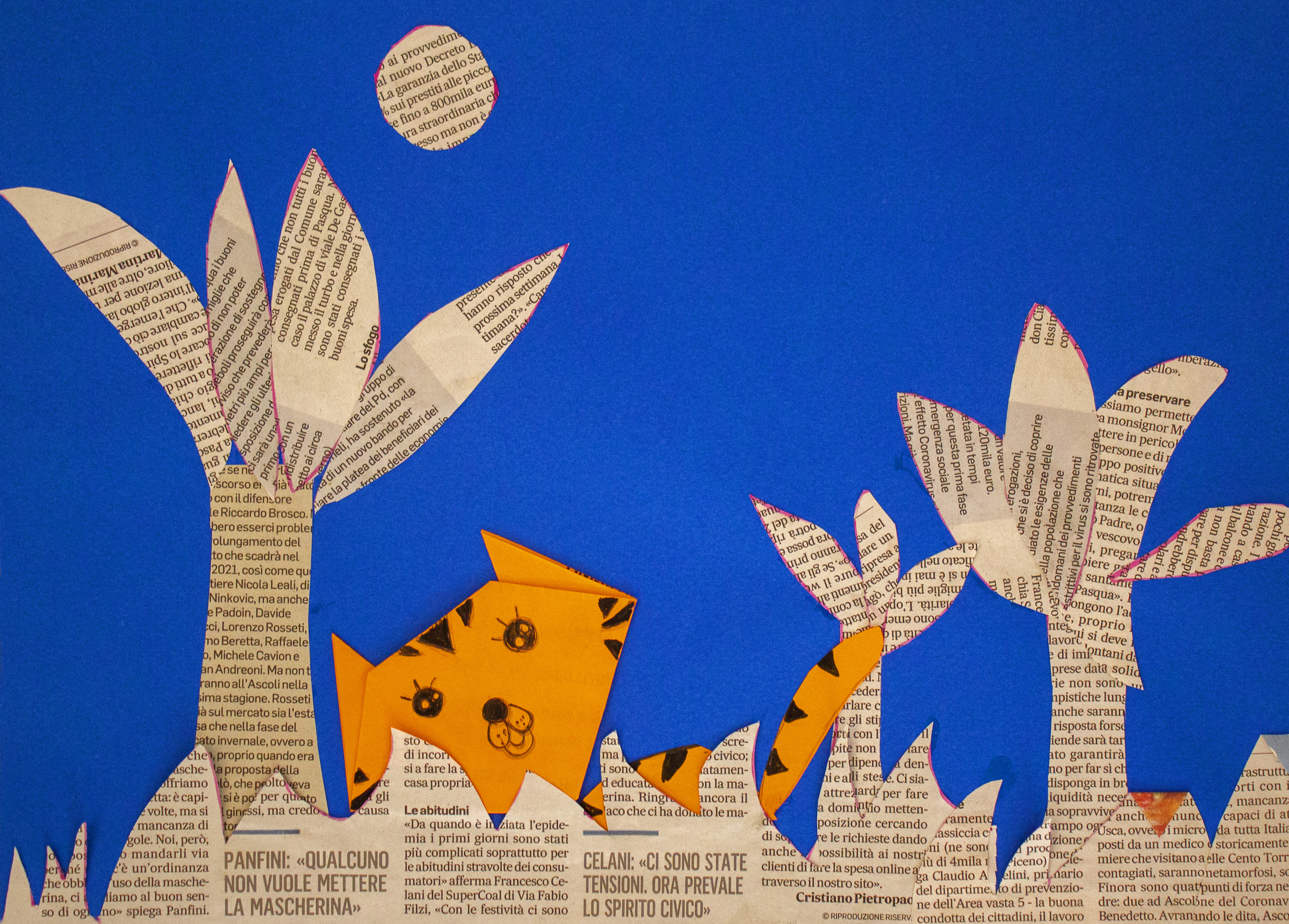 The tiger did not want to put on the mask