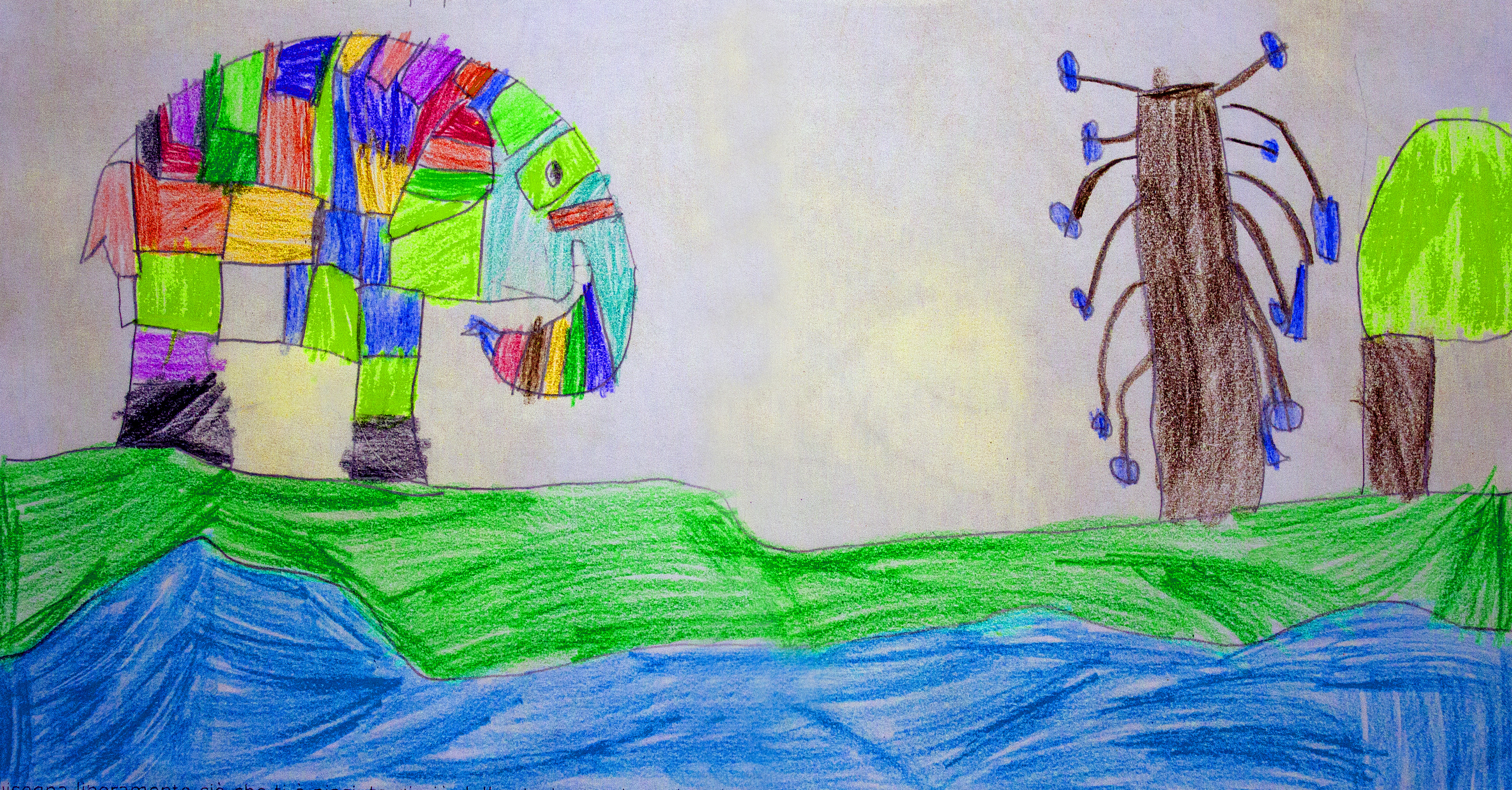 Elmer a very colorful elephant