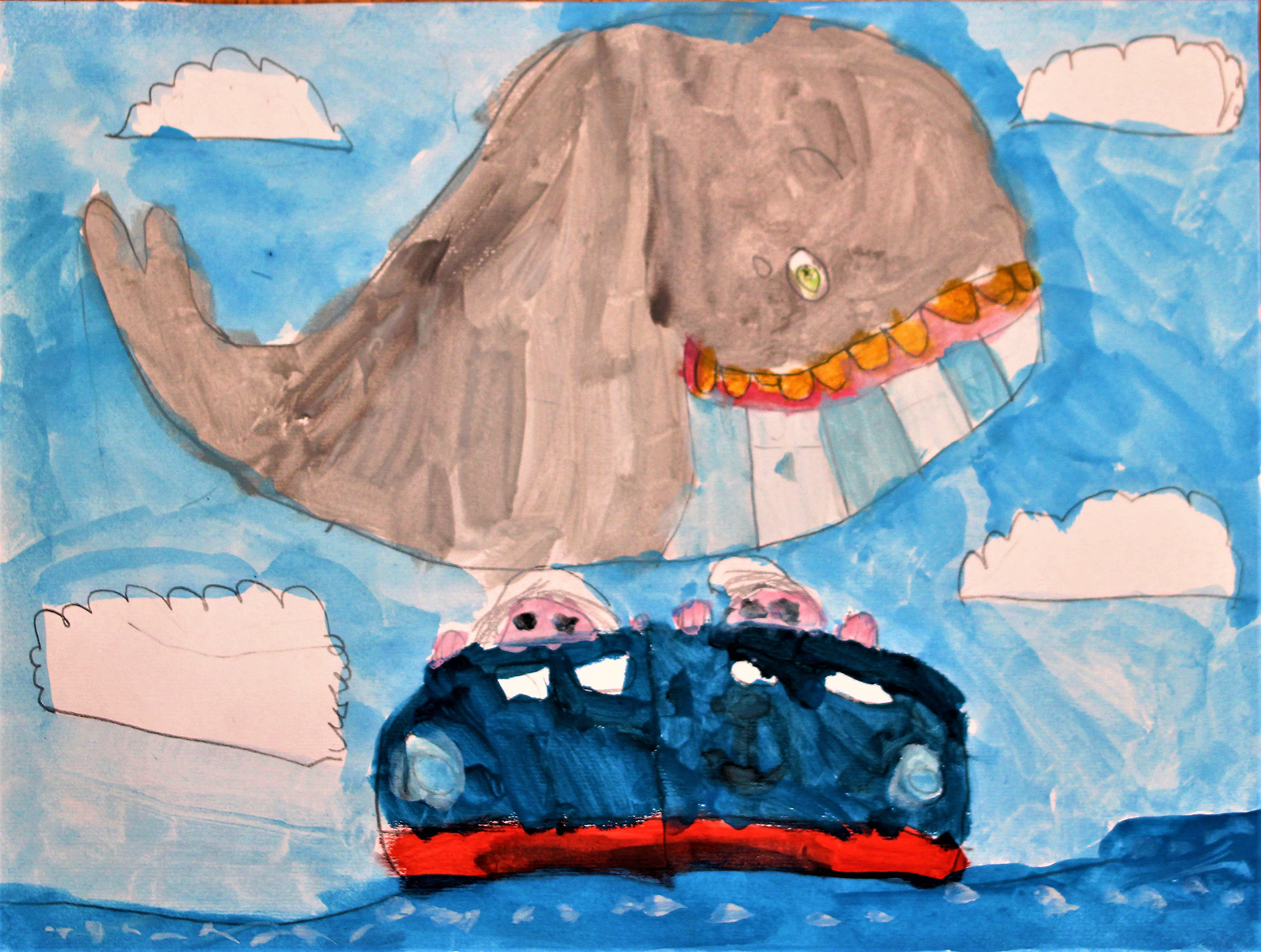 the whale that flew over the ships