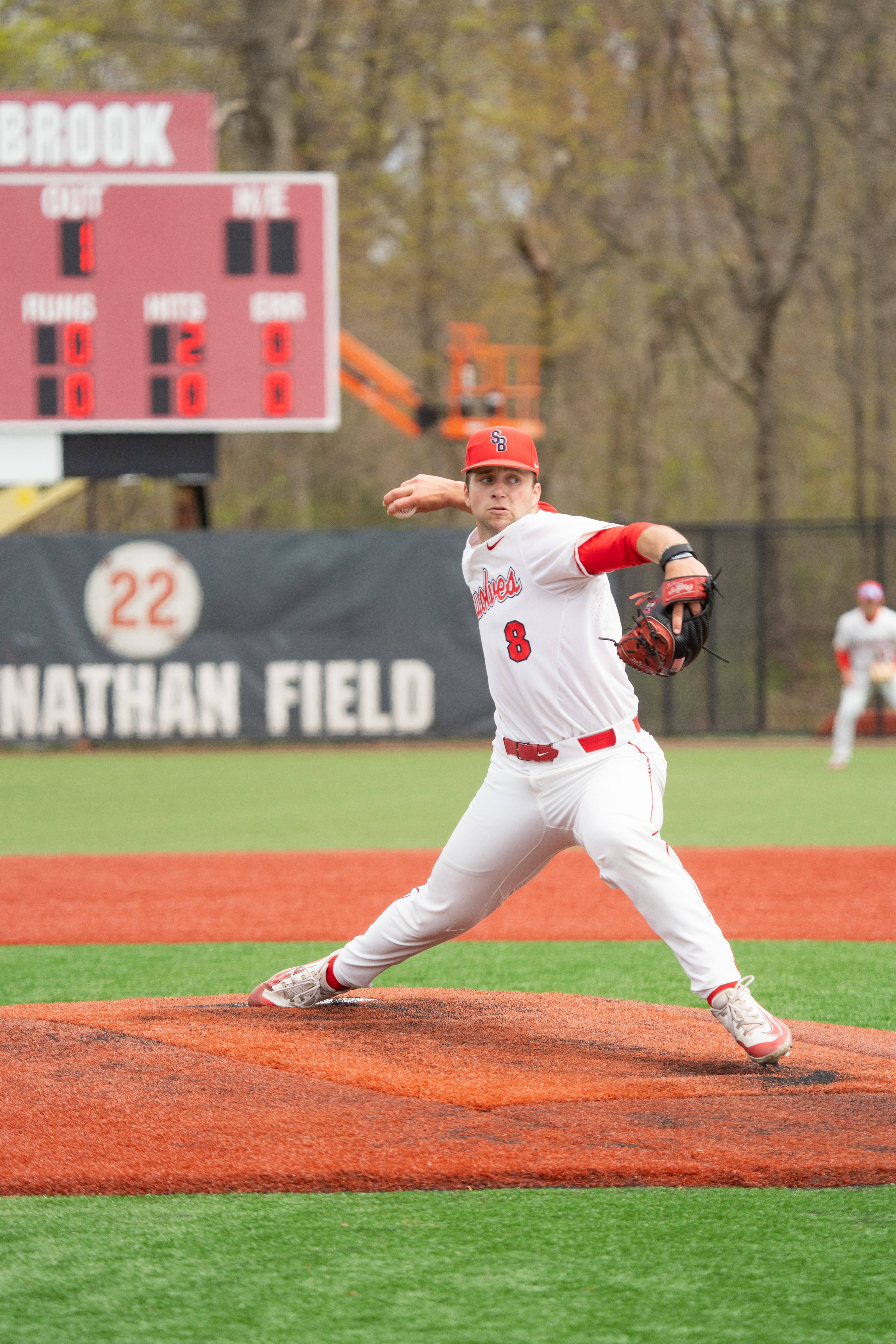 Eddie Smink mid pitch - Stony Brook, NY 4/19/2024