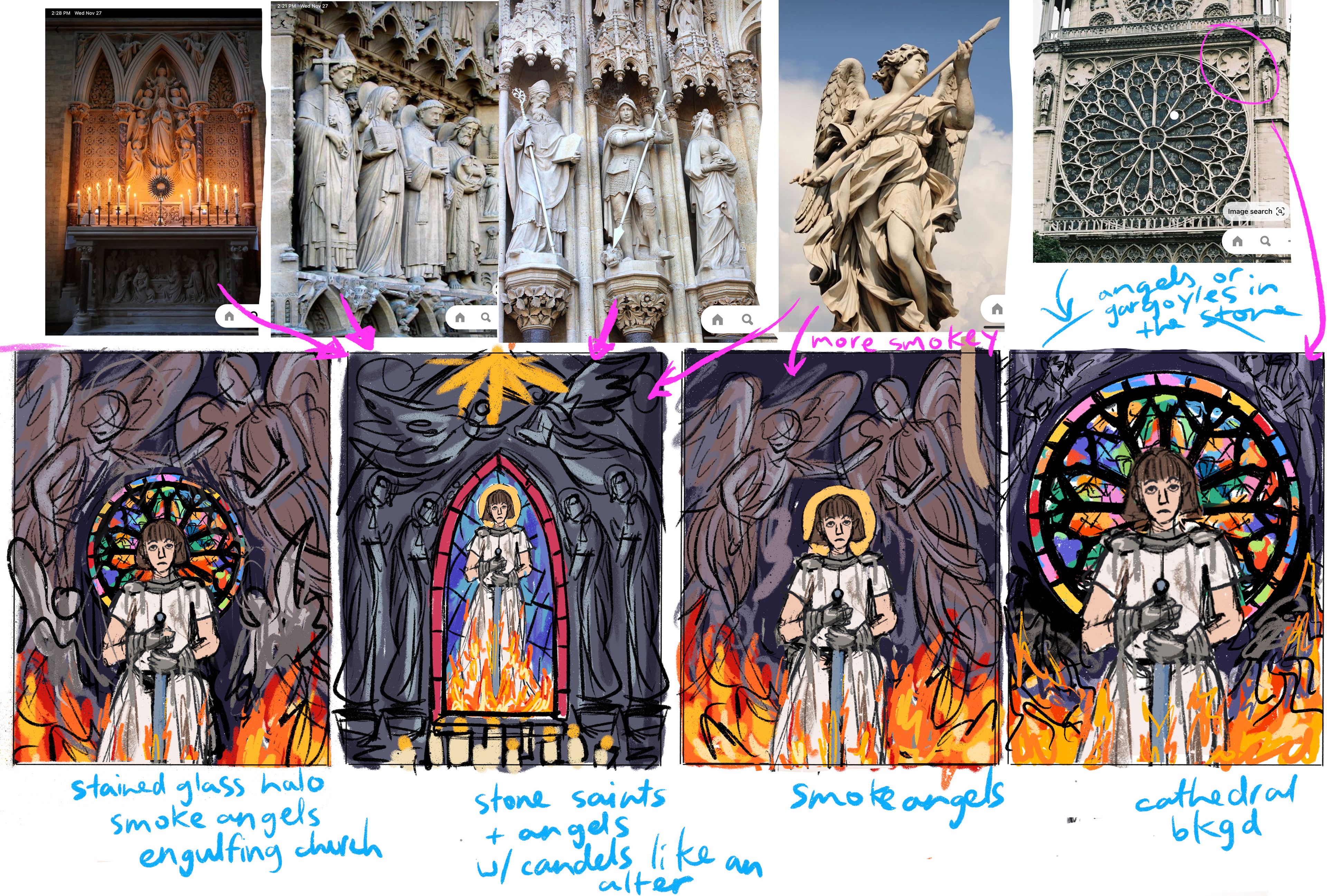 further sketches and reference material