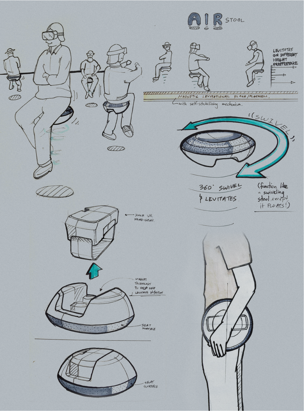 VR, Levitating Object, Future, Technology