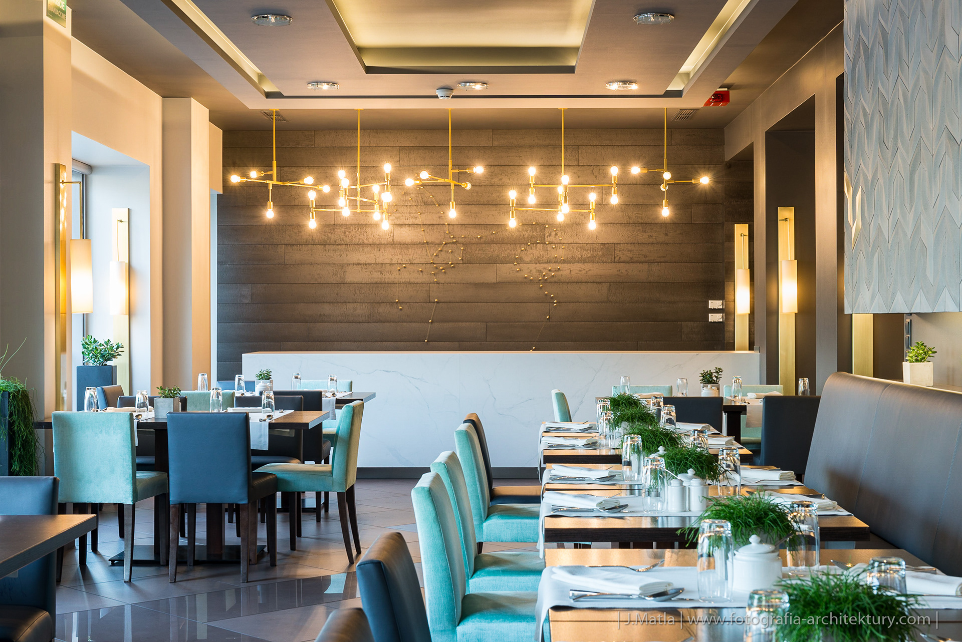 Restauracja hotelowa, Kraków. Anke Design Studio