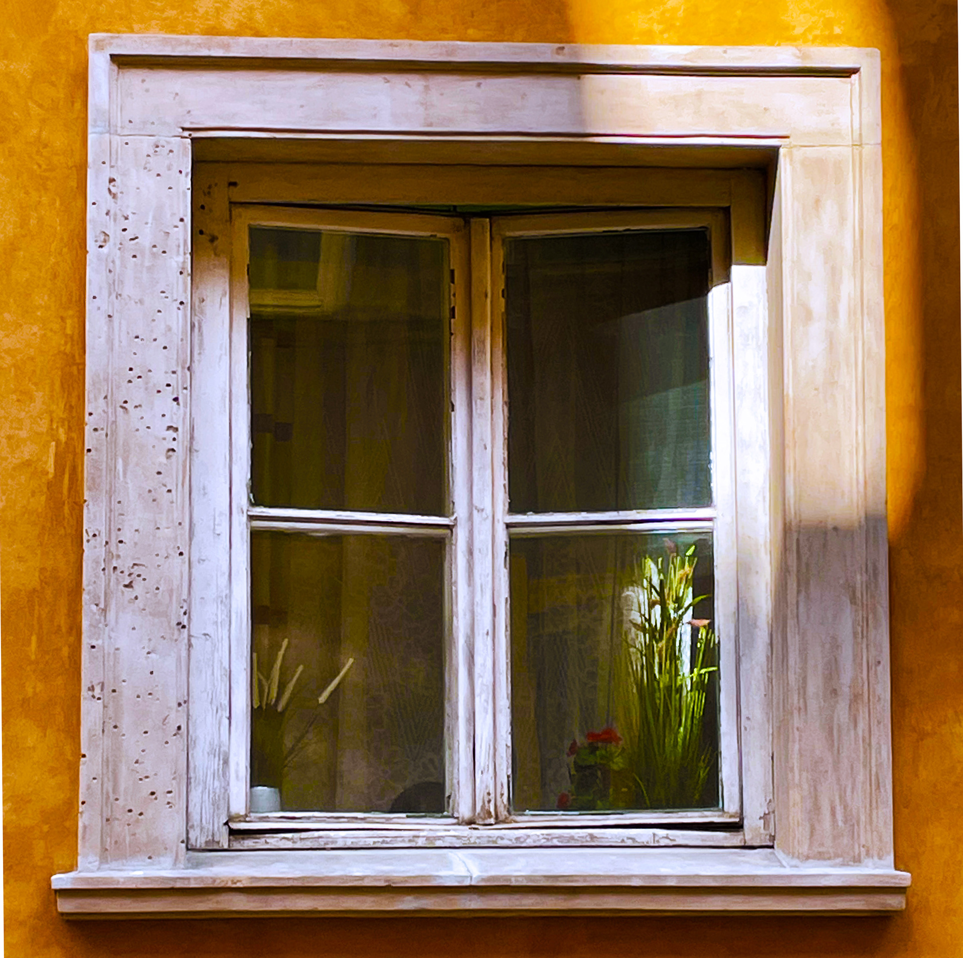 A window in Warsaw (Warsaw, Poland) (Edited in Adobe Photoshop)