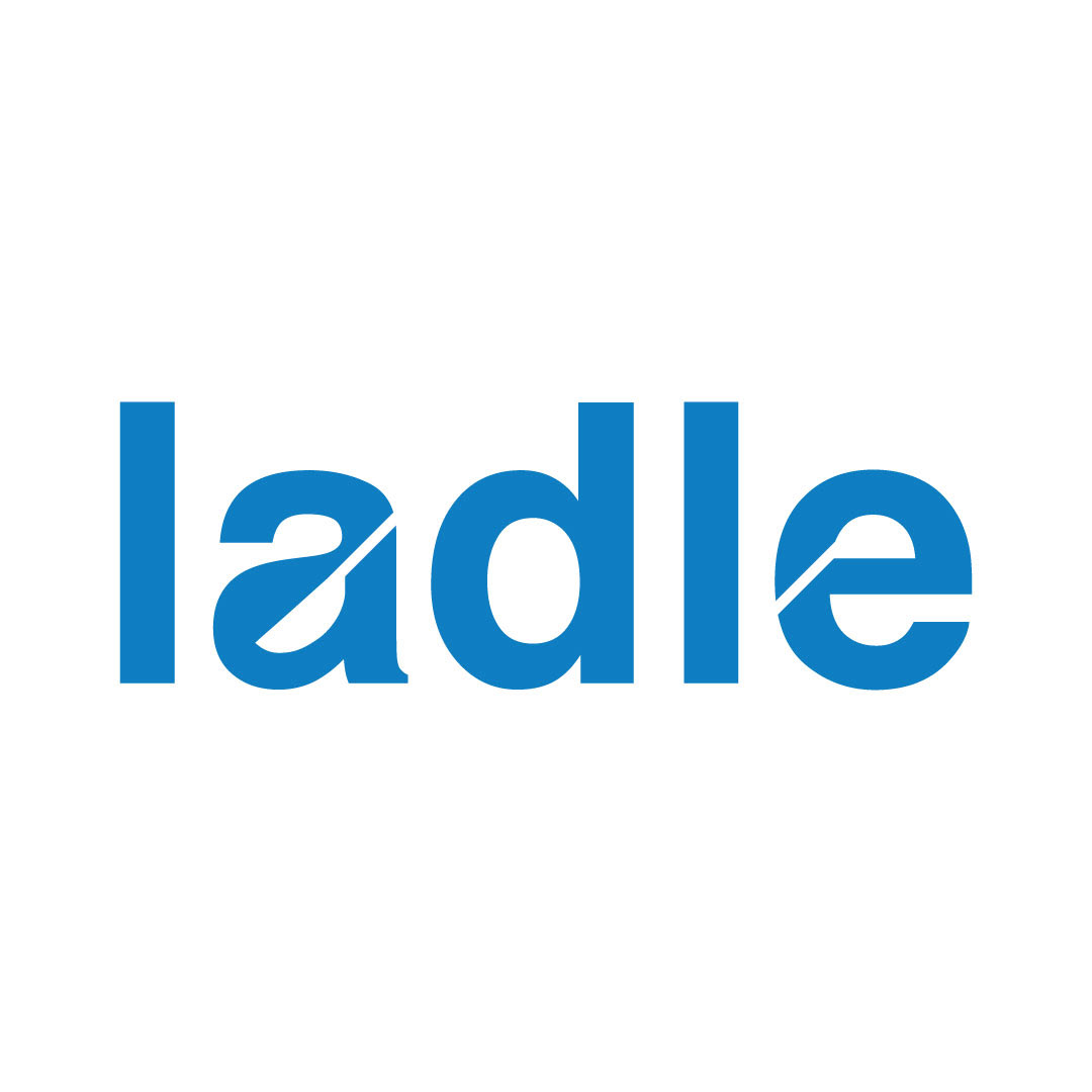 Negative space typography in a wordmark