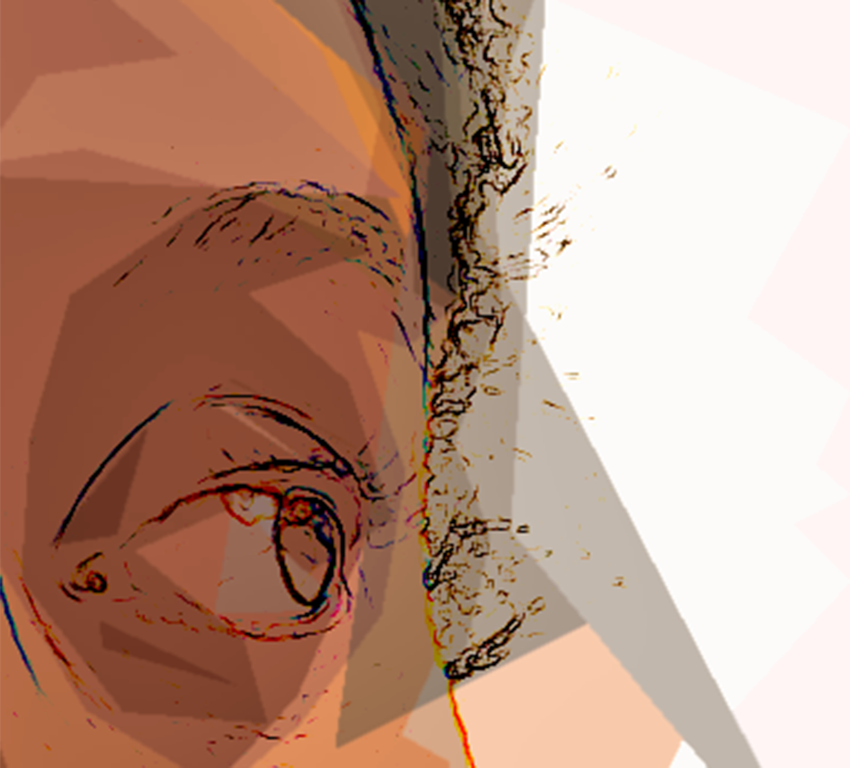 Self-portrait in Pop Art style